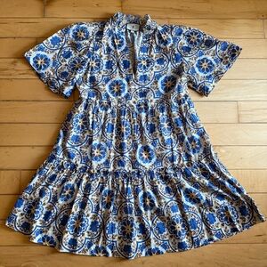 Tuckernuck Soleil Medallion Crawford Mini Dress Size: XS 100% Cotton